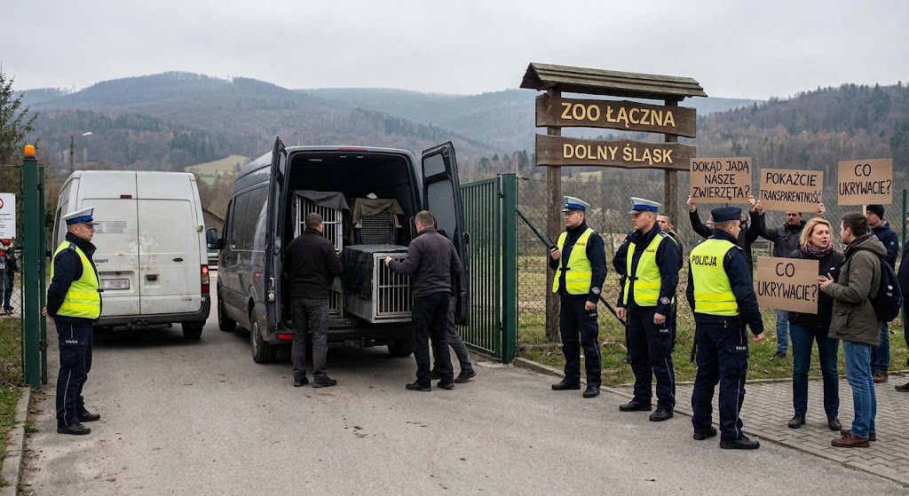 Szturm służb na Dolnym Śląsku, zatrzymania i wywóz do Holandii. Co kryje się za akcją w ZOO Łączna?